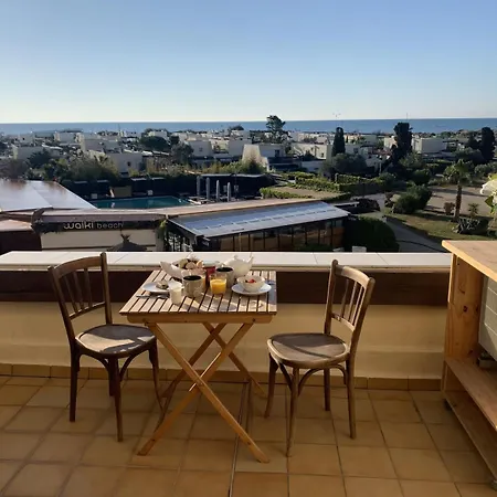 Au Bois Joli, Village Naturiste - Grande Terrasse Face A La